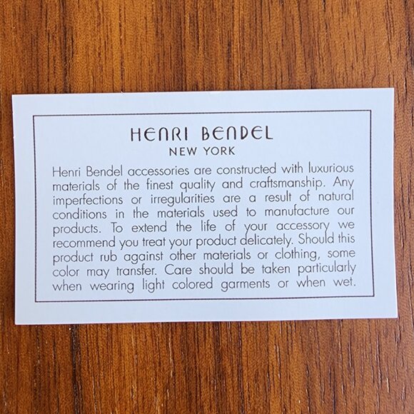 NWT Henri Bendel Lipstick Motif Coin Purse Charm Keychain - comes w/HB giftbag - Picture 7 of 7